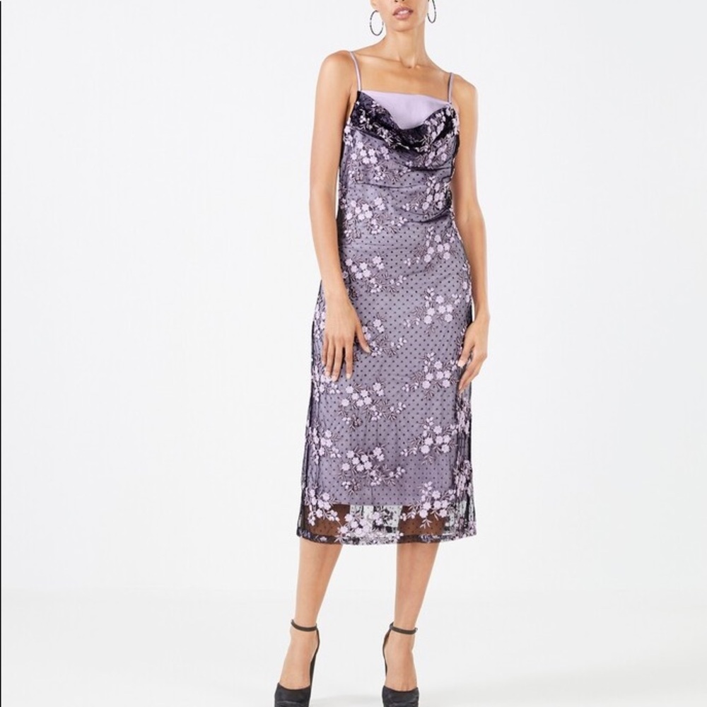 BCBGMAXAZRIA Giordana Midi Dress Size M